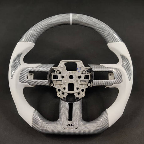 2005-2014 Ford Mustang Carbon Fiber Steering Wheel - AutoLEDTech.com