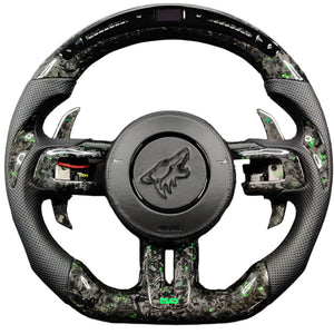 2005-2014 Ford Mustang Carbon Fiber Steering Wheel - AutoLEDTech.com