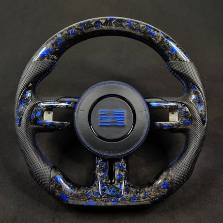 2005-2014 Ford Mustang Carbon Fiber Steering Wheel - AutoLEDTech.com