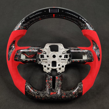 2005-2014 Ford Mustang Carbon Fiber Steering Wheel - AutoLEDTech.com
