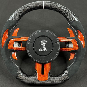 2005-2014 Ford Mustang Carbon Fiber Steering Wheel - AutoLEDTech.com