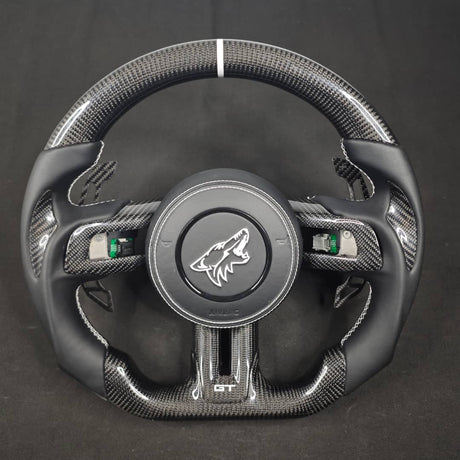 2005-2014 Ford Mustang Carbon Fiber Steering Wheel - AutoLEDTech.com