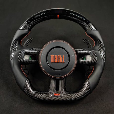2005-2014 Ford Mustang Carbon Fiber Steering Wheel - AutoLEDTech.com