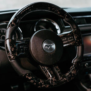 2005-2014 Ford Mustang Carbon Fiber Steering Wheel - AutoLEDTech.com