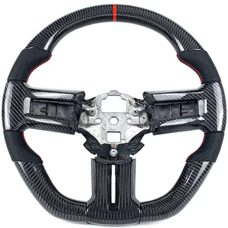 2005-2014 Ford Mustang Carbon Fiber Steering Wheel - AutoLEDTech.com
