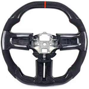 2005-2014 Ford Mustang Carbon Fiber Steering Wheel - AutoLEDTech.com