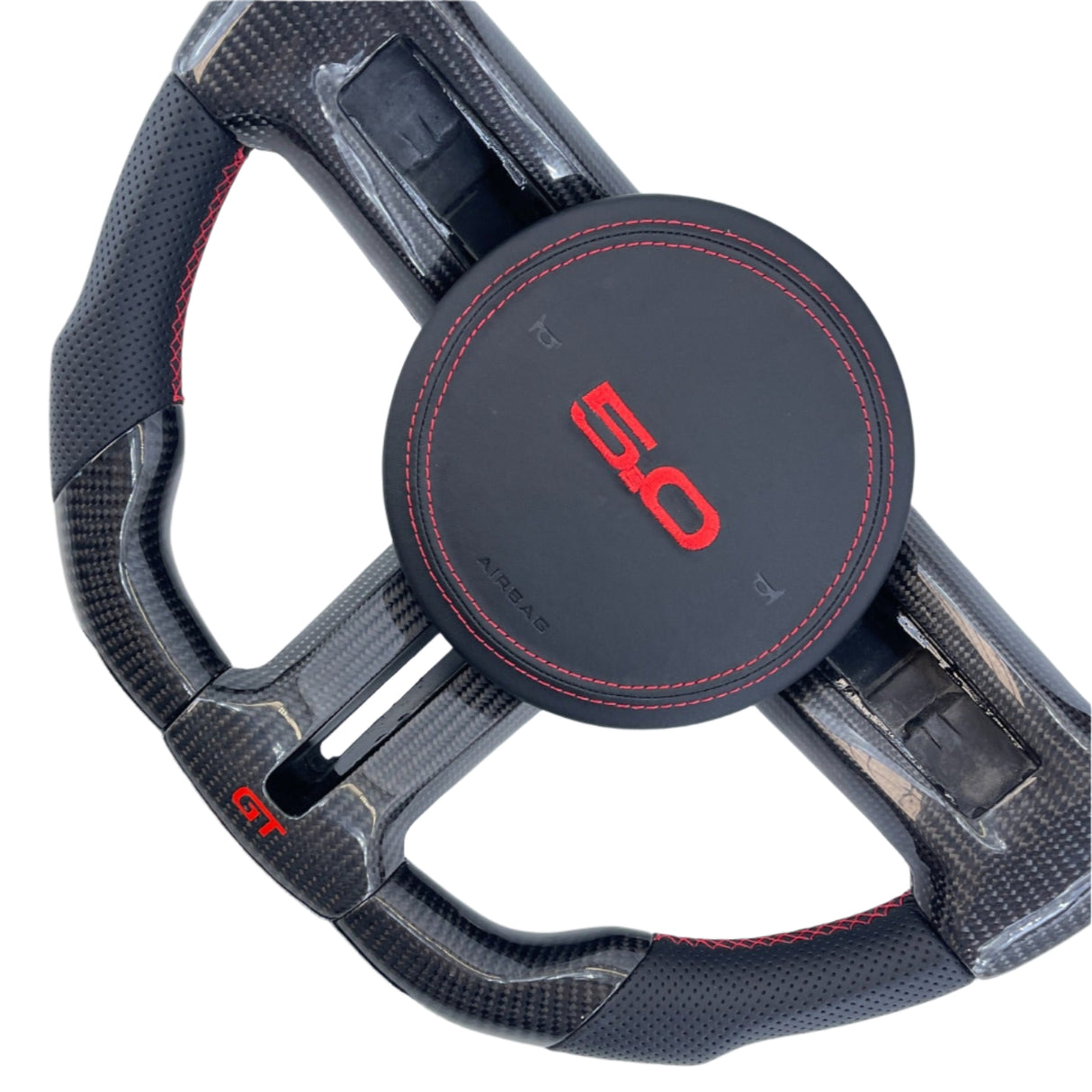 2005-2014 Ford Mustang Carbon Fiber Steering Wheel - AutoLEDTech.com