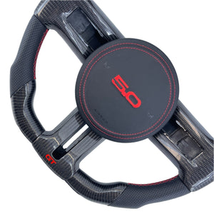 2005-2014 Ford Mustang Carbon Fiber Steering Wheel - AutoLEDTech.com