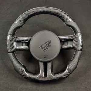 2005-2014 Ford Mustang Carbon Fiber Steering Wheel - AutoLEDTech.com