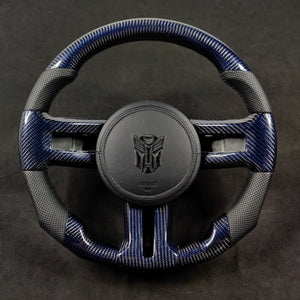 2005-2014 Ford Mustang Carbon Fiber Steering Wheel - AutoLEDTech.com