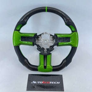 2005-2014 Ford Mustang Carbon Fiber Steering Wheel - AutoLEDTech.com