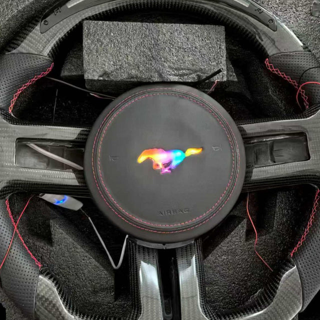 2005-2014 Ford Mustang Carbon Fiber Steering Wheel - AutoLEDTech.com