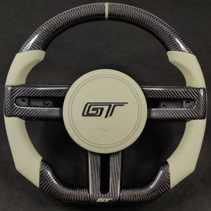 2005-2014 Ford Mustang Carbon Fiber Steering Wheel - AutoLEDTech.com