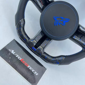 2005-2014 Ford Mustang Carbon Fiber Steering Wheel - AutoLEDTech.com
