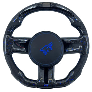 2005-2014 Ford Mustang Carbon Fiber Steering Wheel - AutoLEDTech.com