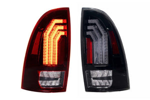 2005-2015 Toyota Tacoma Red Smoked LED Tail Lights - Fits all models - AutoLEDTech.com