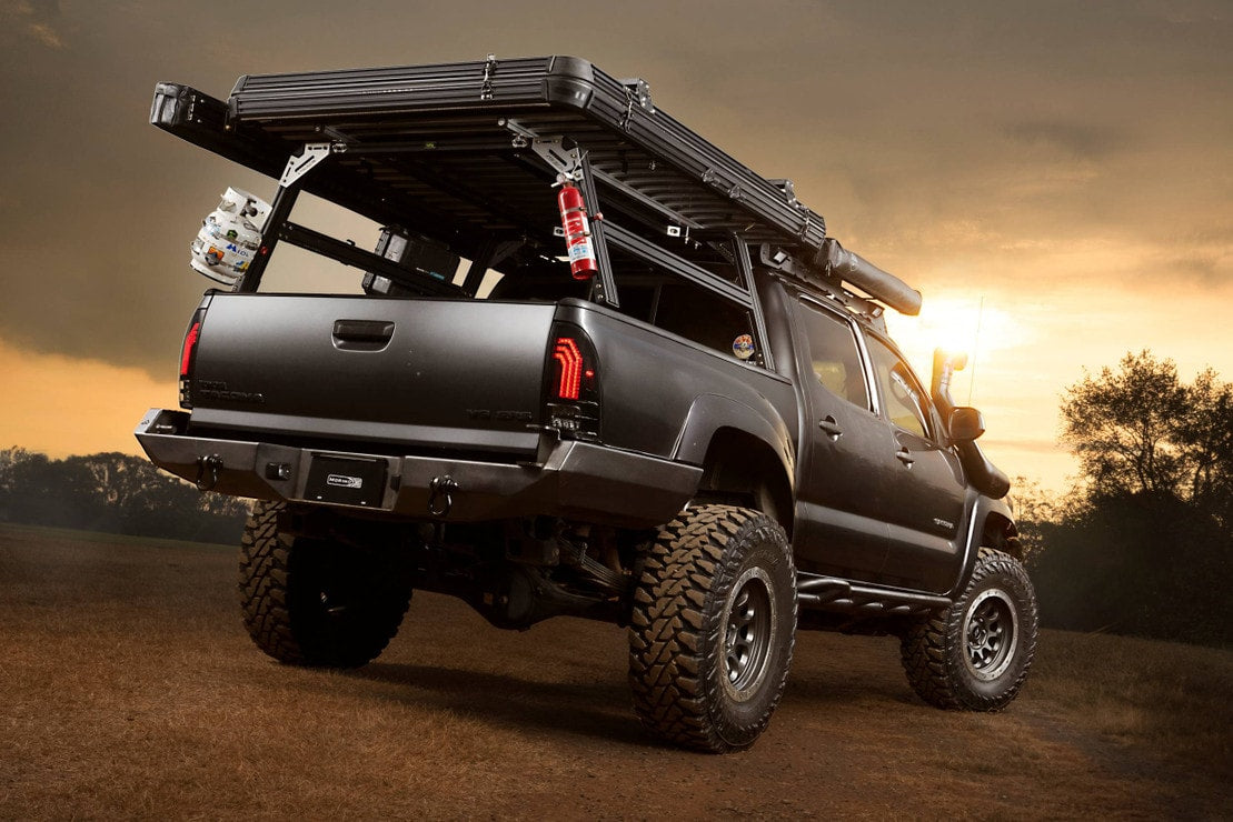 2005-2015 Toyota Tacoma Red Smoked LED Tail Lights - Fits all models - AutoLEDTech.com