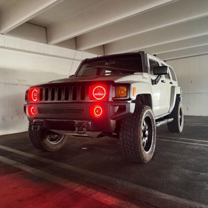 2006-2010 Hummer H3 RGBW Flow Series LED Halo Kit - AutoLEDTech.com