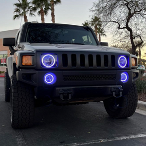 2006-2010 Hummer H3 RGBW Flow Series LED Halo Kit - AutoLEDTech.com