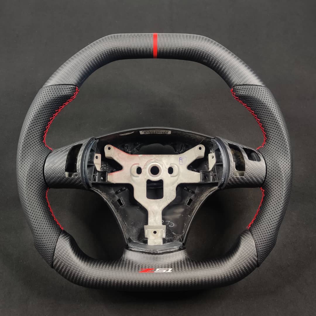 2006-2013 C6 Corvette Custom Carbon Fiber Steering Wheel - AutoLEDTech.com