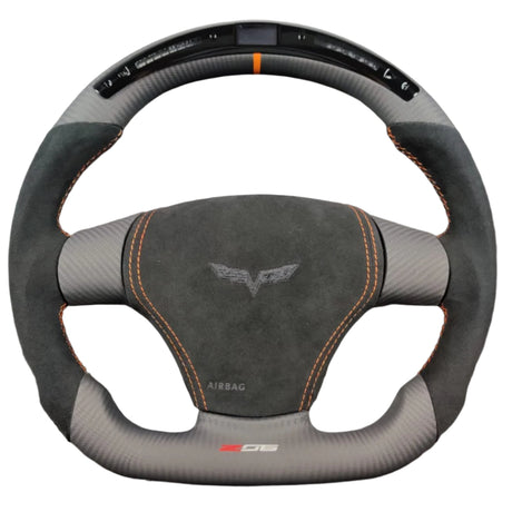 2006-2013 C6 Corvette Custom Carbon Fiber Steering Wheel - AutoLEDTech.com