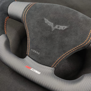 2006-2013 C6 Corvette Custom Carbon Fiber Steering Wheel - AutoLEDTech.com
