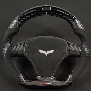 2006-2013 C6 Corvette Custom Carbon Fiber Steering Wheel - AutoLEDTech.com