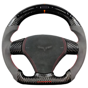 2006-2013 C6 Corvette Custom Carbon Fiber Steering Wheel - AutoLEDTech.com
