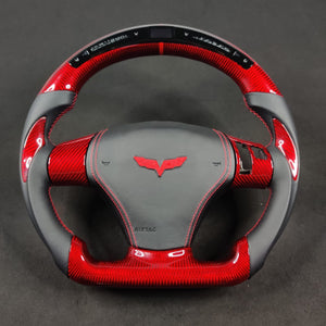 2006-2013 C6 Corvette Custom Carbon Fiber Steering Wheel - AutoLEDTech.com