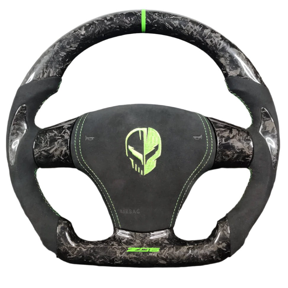 2006-2013 C6 Corvette Custom Carbon Fiber Steering Wheel - AutoLEDTech.com