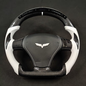 2006-2013 C6 Corvette Custom Carbon Fiber Steering Wheel - AutoLEDTech.com