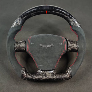 2006-2013 C6 Corvette Custom Carbon Fiber Steering Wheel - AutoLEDTech.com