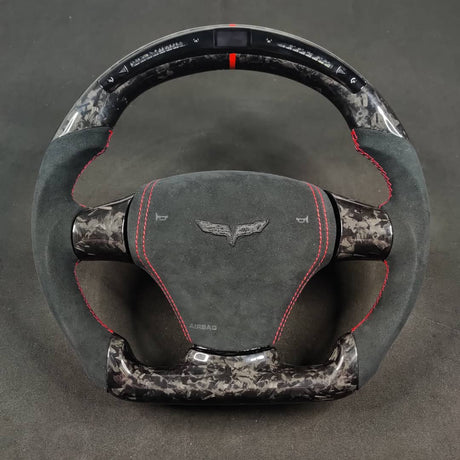 2006-2013 C6 Corvette Custom Carbon Fiber Steering Wheel - AutoLEDTech.com