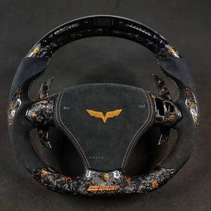 2006-2013 C6 Corvette Custom Carbon Fiber Steering Wheel - AutoLEDTech.com