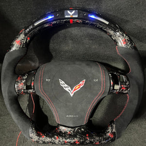 2006-2013 C6 Corvette Custom Carbon Fiber Steering Wheel - AutoLEDTech.com