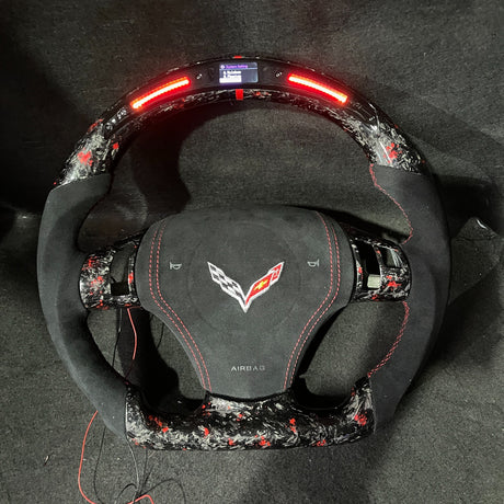 2006-2013 C6 Corvette Custom Carbon Fiber Steering Wheel - AutoLEDTech.com