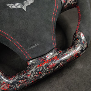 2006-2013 C6 Corvette Custom Carbon Fiber Steering Wheel - AutoLEDTech.com