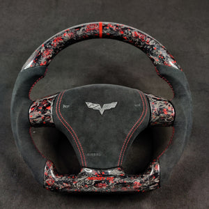 2006-2013 C6 Corvette Custom Carbon Fiber Steering Wheel - AutoLEDTech.com
