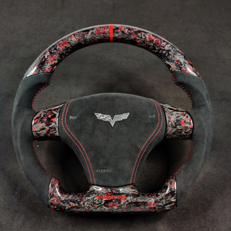 2006-2013 C6 Corvette Custom Carbon Fiber Steering Wheel - AutoLEDTech.com