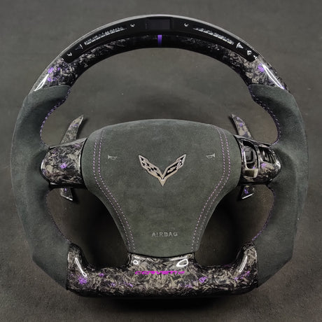 2006-2013 C6 Corvette Custom Carbon Fiber Steering Wheel - AutoLEDTech.com