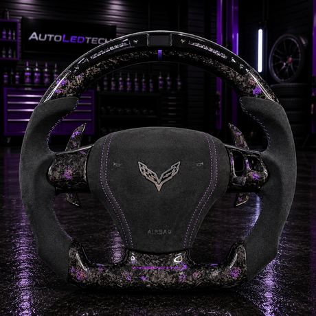 2006-2013 C6 Corvette Custom Carbon Fiber Steering Wheel - AutoLEDTech.com