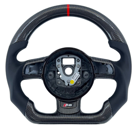 2006-2015 Audi R8/TT Custom Carbon Fiber Steering Wheel - AutoLEDTech.com
