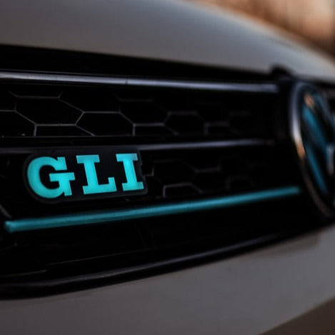 2006-2025 Volkswagen Jetta GLI RGBW Flow Series LED Badge Emblem - Lit Logos - AutoLEDTech.com