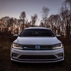 2006-2025 Volkswagen Jetta GLI RGBW Flow Series LED Badge Emblem - Lit Logos - AutoLEDTech.com