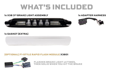 2007-2014 GMC Chevy Sierra Silverado Smoked LED 3rd Brake Light - AutoLEDTech.com