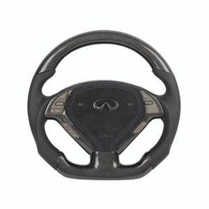 2007-2015 Infiniti G37 G35 Custom Carbon Fiber Steering Wheel - AutoLEDTech.com