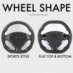 2007-2015 Infiniti G37 G35 Custom Carbon Fiber Steering Wheel - AutoLEDTech.com