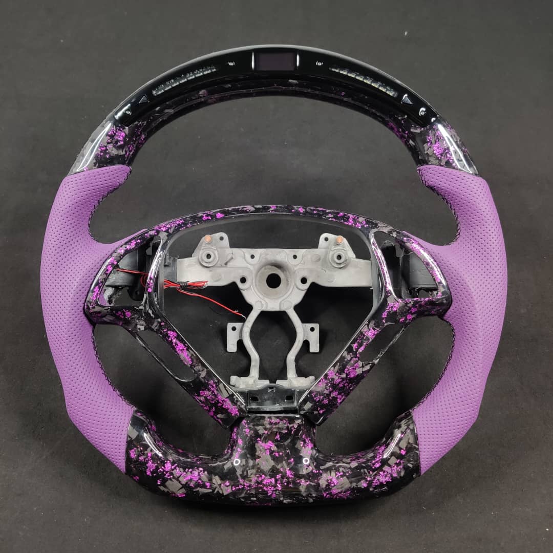 2007-2015 Infiniti G37 G35 Custom Carbon Fiber Steering Wheel - AutoLEDTech.com