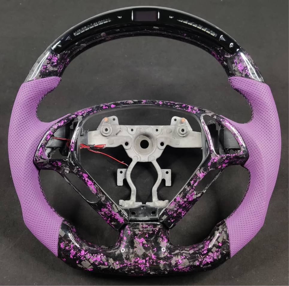 2007-2015 Infiniti G37 G35 Custom Carbon Fiber Steering Wheel - AutoLEDTech.com