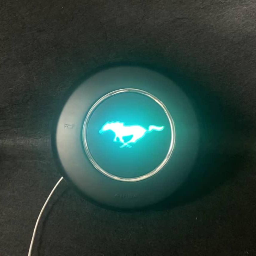 2015-2023 Ford Mustang RGB LED Custom Airbag Cover - AutoLEDTech.com